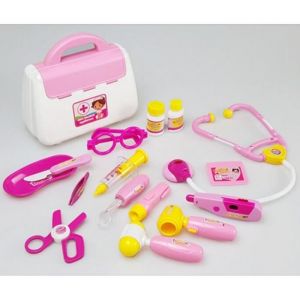 DOCTEUR LA PELUCHE La Malette de Doc 15 PCS/ set Rose