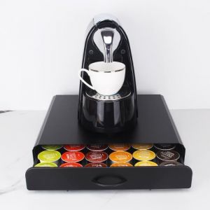 Porte Capsule Dolce Gusto - Support Porte Capsules de Caf&eacute; - Capacit&eacute; 36 Capsules - Porte Dosette de Caf&eacute; Tiroirs de Rangement.