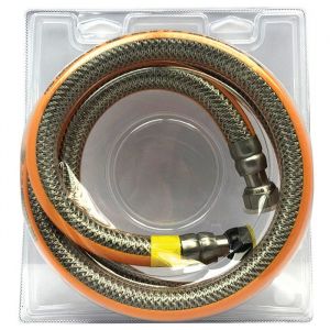 Flexible Gaz Butane / Propane TOUTINOX durée de vie illimitée. Femelle 1/2 - Femelle 20x150 - 15M