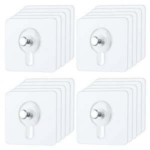 Lot de 20Adhésif Accroche Tableau Sans PercerAccroche Cadre Fixation MuraleAttache Cadre Adhésif Crochets pour Accroche Cadres