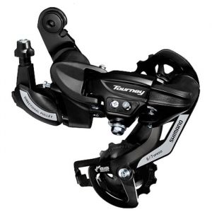 Dérailleur arrière Shimano Tourney TY500 6/7 vitesses pour VTT et vélo - X-TOUT - RD-TY500-SGS SIS - Blanc
