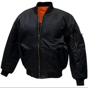 Bomber Militaire Noir R&eacute;versible Pour Homme