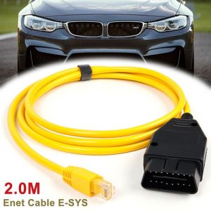 Pour BMW Codage Enet Ethernet Câble de voiture épais série F E-SYS IcoM Enet à OBD2
