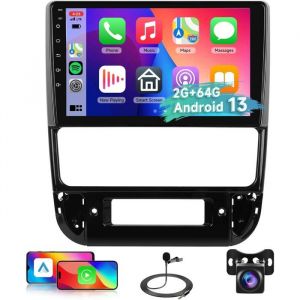 Autoradio Podofo pour Peugeot 406 1999-2004 9 IPS Carplay Android Auto Bluetooth