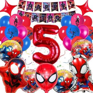 Decoration Anniversaire 5 Ans Décoration Anniversaire Thème Kit Ballons Anniversaire Fêtes Supplies Ballon Anniversaire Pour