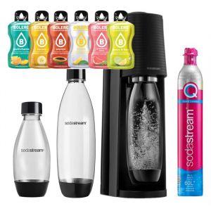 SODASTREAM TERRA saturateur + bouteille fusible + petite bouteille 0.5l + 6x Bolera