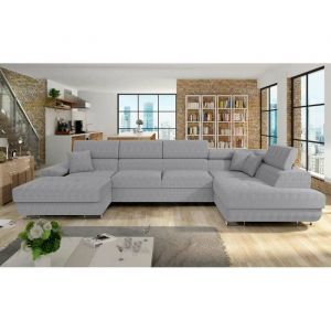 Canap&eacute; dangle Comfivo 138 - Comfivo - Poso 110 - Gris - Fonction de couchage - Ressorts Zig Zag