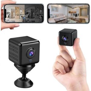 Mini cam&eacute;ra Espion WiFi cam&eacute;ra de Surveillance 4k 1080P avec Vision Nocturne et d&eacute;tection de Mouvement Mini cam&eacute;ra