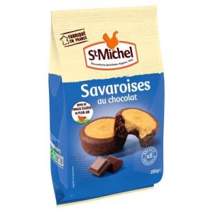 ST MICHEL - Savaroises Chocolat 220G - Lot De 4