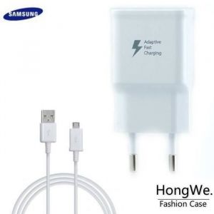Chargeur Samsung Galaxy S6 S6 EDEGE S6 EDGE PLUS S7 S7 EDGE Charge Rapide AFC 2A Blanc + cable 15 M USB-micro USB