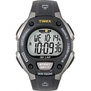Montre Sport Homme - Timex - T5E901SU - IRONMAN Running 30 LAP - Quartz digitale - Bracelet en résine noir