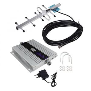 Amplificateur de rappel LCD GSM 900Mhz répéteur de signal pour téléphone portable + kit dantenne de Yagi