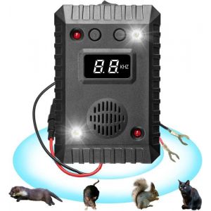 R&eacute;pulsif Anti Martre Repulsif Ultrason Anti Rongeur pour Voiture Haute fr&eacute;quence Anti Souris et Rats pour Moteur de Voiture
