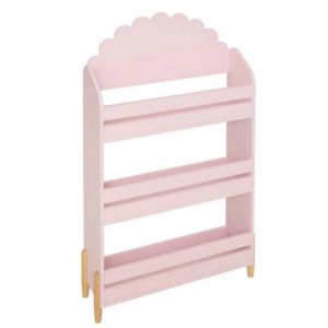 Biblioth&egrave;que enfant de 3 &eacute;tag&egrave;res coloris Rose - Longueur 615 x Largeur 185 x Hauteur 100 cm
