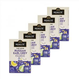 RENUT&Eacute; - Lot 5x Th&eacute; noir Russian earl grey - Bo&icirc;te 32g