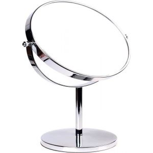 Miroir Maquillage de Table 5 Fois grossissant 20 cm Double Face Miroir cosmtique sur Pied Miroir pou Salle de bain et WC > Miroir d