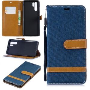Coque Huawei P30 Pro Denim Pochette Protection Etui Antichoc Housse Huawei P30 Pro (6.47) - Bleu foncé