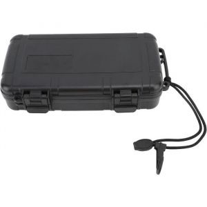Cave &agrave; cigares pouvant contenir 5 cigares bo&icirc;te de rangement portable en ABS avec poign&eacute;e en corde id&eacute;ale pour les voyages