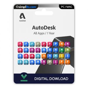 Autodesk - Abonnement - 1 An - Accès Complet - Licence officielle - Compatible Windows & Mac