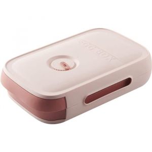 Boite a Oeuf Boite Rangement DOeufs Cuisine Boîte à œufs Avec Tiroir Boite a Oeufs en Plastique Porte-Oeufs Plateaux (rose)