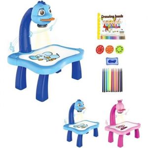 Projecteur LED - Blue - Table &agrave; Dessin - Jouet &Eacute;ducatif - Apprentissage Pr&eacute;coce - Enfants