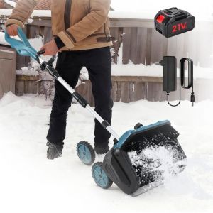 Déneigeuse électrique sans fil - 1000W Souffleuse à neige électrique sans fil - Une batterie 3000mAh+1chargeur -2500rpm - écran LED