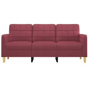 RemiseCanapé - CLIC-CLAC - à 3 places Rouge bordeau x  180 cm Tissu JILIMAISON2025 54330871