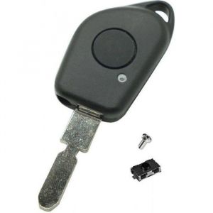 Coque Cl&eacute; Plip T&eacute;l&eacute;commande pour Peugeot 106 205 206 306 405 406 408 4006 607 1 Bouton avec Vis + Switch