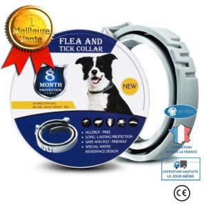 Collier anti-insectes pour chat et chien Collier anti-moustique anti-peste Collier anti-parasitaire r&eacute;glable
