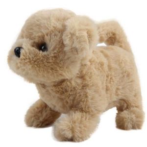 Tasse de thé ludique chiot marche aboie sassoit et remue la queue interactif chien enfants doux câlin électronique peluche jouet