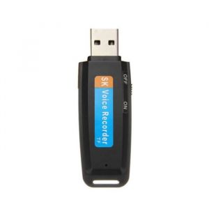 Dictaphone - Haute qualité - Mini enregistreur vocal USB - 32 Go - Rechargeable - Noir