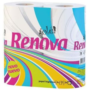 Papier wc 4 rouleaux blanc 2plis renovagreen