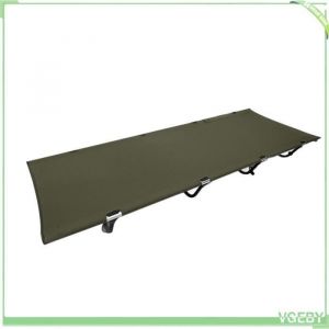 VGEBY Lit de Camp Pliable Aluminium Léger Vert Militaire
