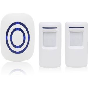 Alarme de passage sonnette de magasin Syst&egrave;me dalarme sans fil avec d&eacute;tecteur de mouvement D&eacute;tecteur dacc&egrave;s Sonnette de mouvemen