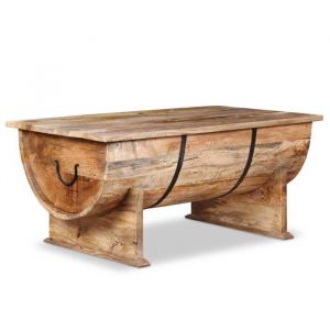 Table basse Table de salon VIDAXL Bois de manguier massif 88x50x40 cm T160