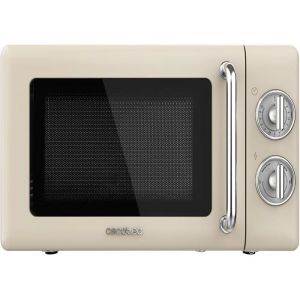 Micro-Ondes Mécanique Proclean 3010 Retro Beige.20 L700 W En 6 NiveauxMinuterie JusquÀ 30 MinutesMode DégivrageDesign Vintage