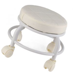 Mxzzand tabouret roulant bas Mxzzand tabouret Scoot Mxzzand tabouret repose-pieds Pouf roulant en mousse &agrave; m&eacute;moire meuble tabouret