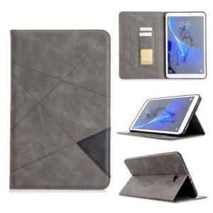 Tablette Housse pour Samsung Galaxy Tab A6 10.1 2016 Coque de Protection SM-T580- T585 Étui Magnetique Luxe PU Cuir -gris