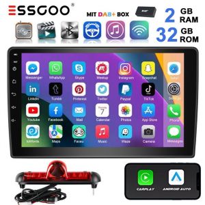 Autoradio Android - ESSGOO - Fiat Ducato/Peugeot Boxer - &Eacute;cran 9 - Carplay/GPS/DAB+