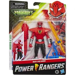 HASBRO - Power Rangers - Beast-X Red Ranger Figurine Articul&eacute;e Rouge 15 Cms