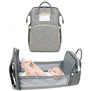 Sac à Couches Portable Berceau pour bébé Sac à Dos Multifonctionnel pour bébé lit Pliant lit Momie léger Sac à Langer
