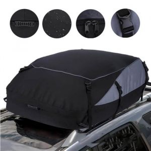Coffre de toit - FOLAYA - Modèle S - 600D - Pliable - Imperméable - 105x90x45 cm
