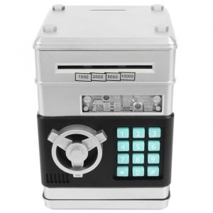 Tbest Banque dargent Tirelire &Eacute;lectronique Tirelire de Mot de Passe de Simulation Bo&icirc;te de Pi&egrave;ces Cadeau deco decoration Argent
