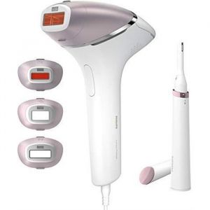 Philips BRI949-00 Lumea Prestige Epilateur à Lumière Pulsée (IPL) Épilation Semi-définitive avec 4 Embouts Intellig BRI949-0