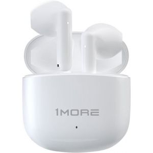 1MORE Q10 Écouteurs sans fil mini Son Stéréo 13mm Oreillette Bluetooth 5.3 étanches IPX4 26H dAutonomie blanc
