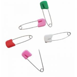 &Eacute;pingles &agrave; nourrice - FILOUFACE - Lot de 5 - 4 cm - Couleur al&eacute;atoire - S&ucirc;ret&eacute; pour lange