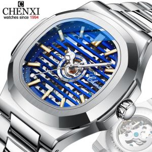 CHENXI montre m&eacute;canique automatique hommes montre Top marque de luxe squelette Tourbillon &eacute;tanche montres lumineuses