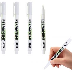 Stylo BlancMarqueurs BlancsMarqueur Permanent Blanc AcryliqueMarqueur Dext&eacute;rieurFeutre Acrylique Imperm&eacute;ablepour BoisPierre