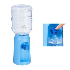 Relaxdays distributeur d’eau avec réservoir et robinet fontaine de bureau 45 l plastique H x D: 475 x 17 cm bleu