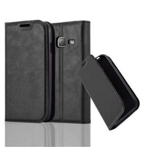 Coque Samsung Galaxy J1 MINI 2016 (6) en NOIR NUIT de Cadorabo (Design FERMETURE MAGN&Eacute;TIQUE INVISIBLE) Etui de Protection Compl&egrave;te
